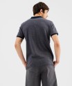 Polo manches courtes en coton à motifs géométriques homm